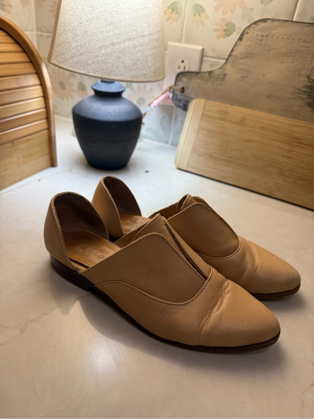 Nisolo Women's Leather Slip-On Loafers in Tan